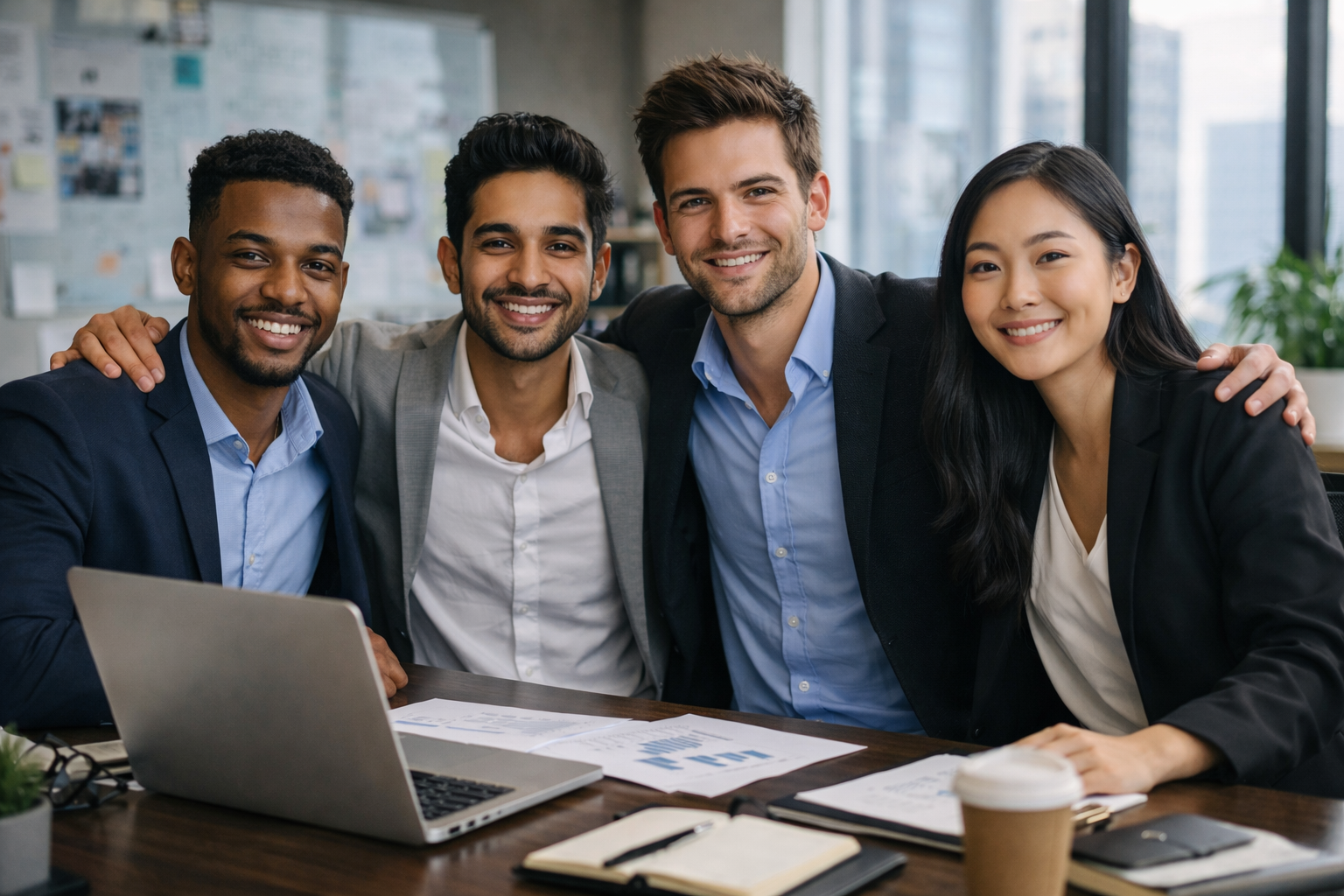 groupe de jeunes entrepreneurs